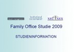 Family-Office-Studie 2009