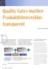 Quality Gates machen Produktlebenszyklus transparent