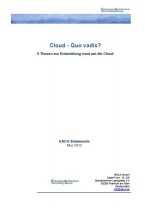 Cloud - quo vadis
