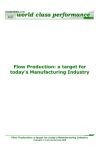 Flow Production: a target for today's Manufacturing Industry